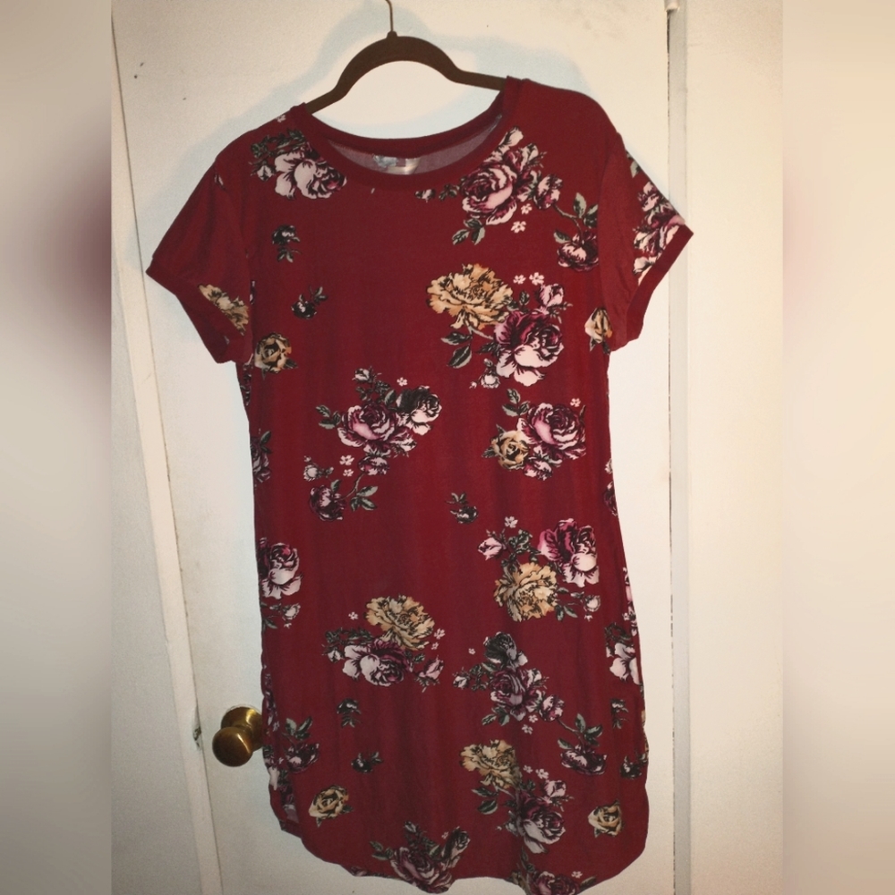 Floral T Shirt Dress